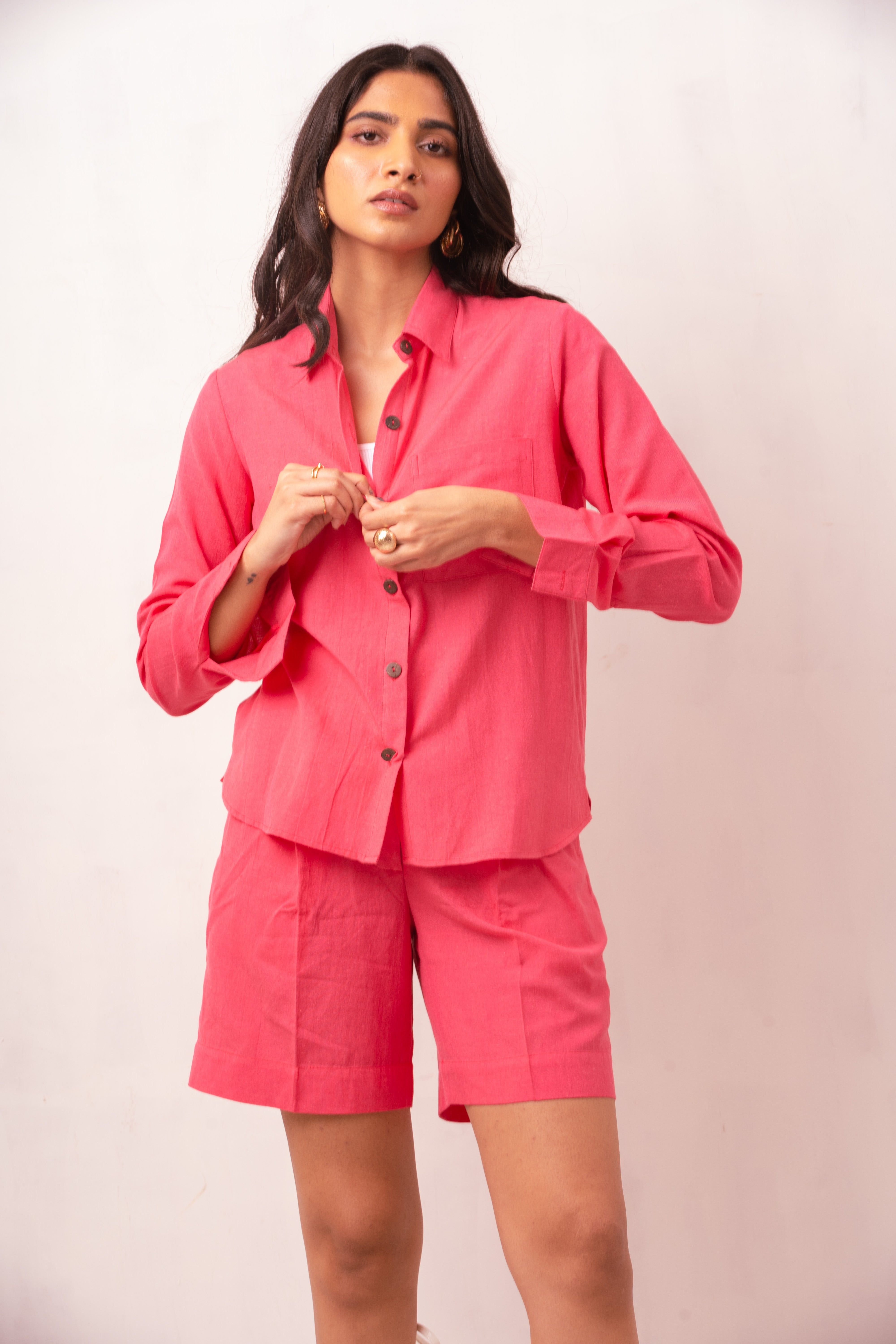 Enate Regular Shirt | Pink