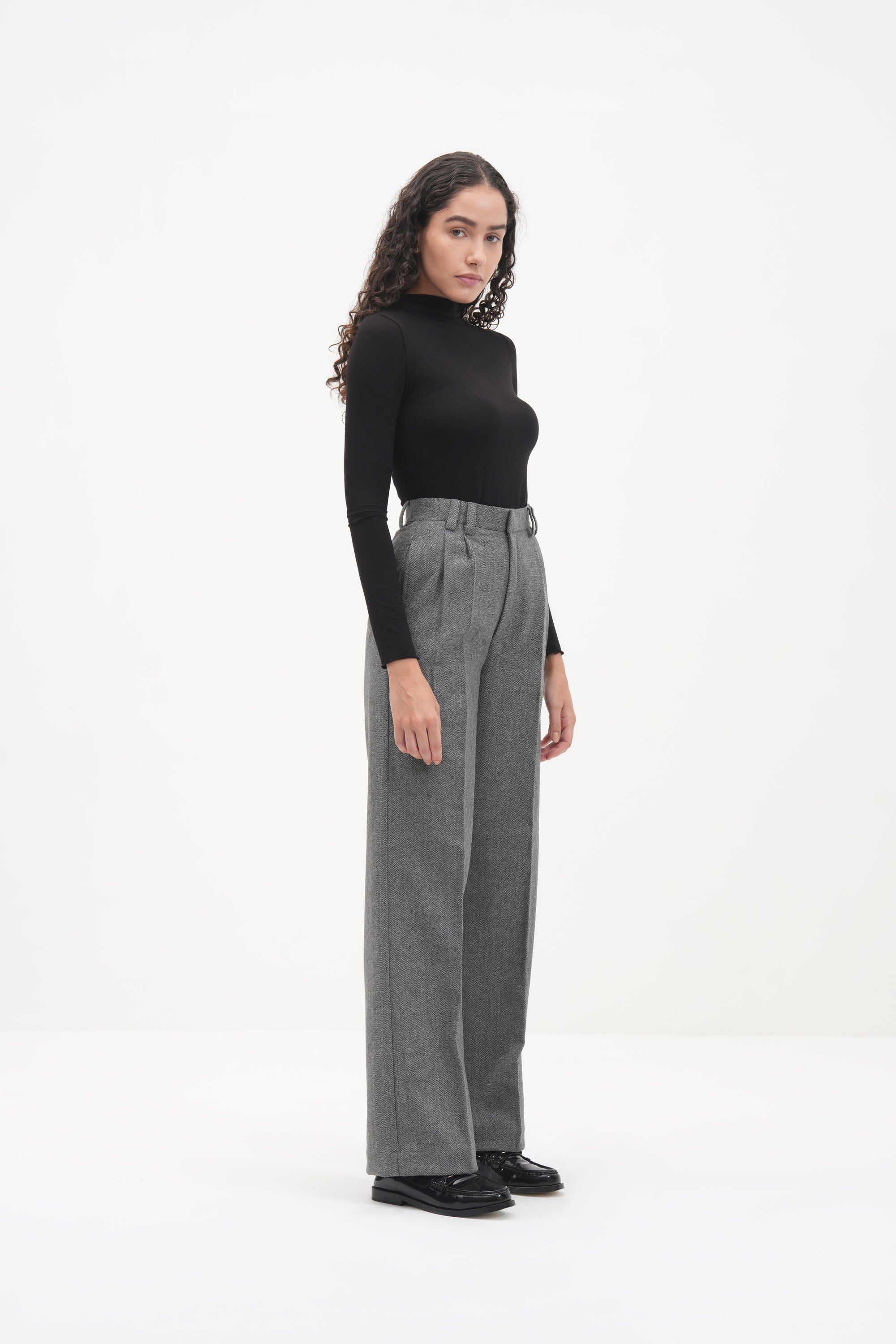 #Color_Grey Herringbone