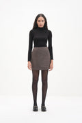 Olly Mini Skirt Champagne Beige