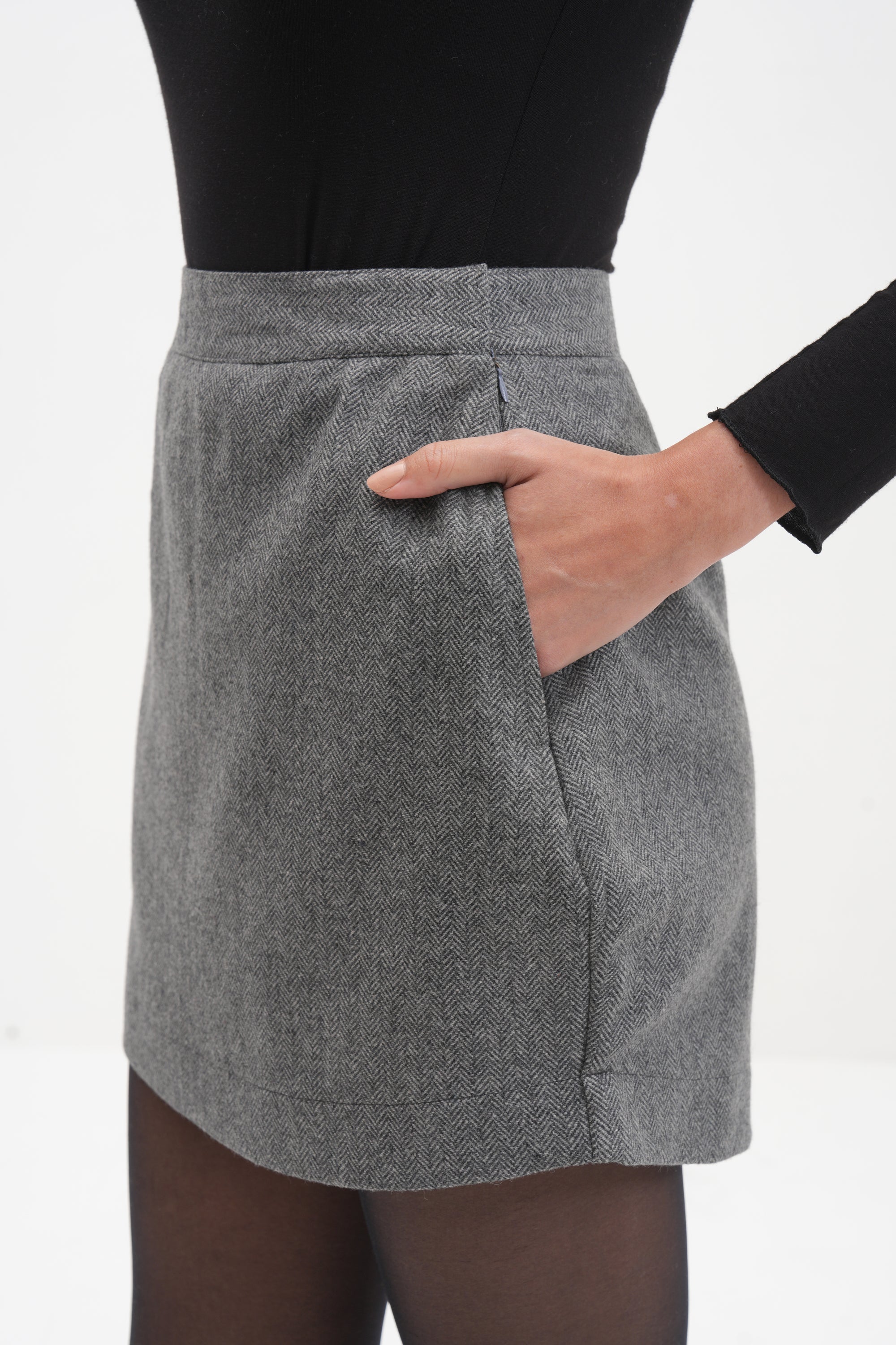 #Color_Grey Herringbone