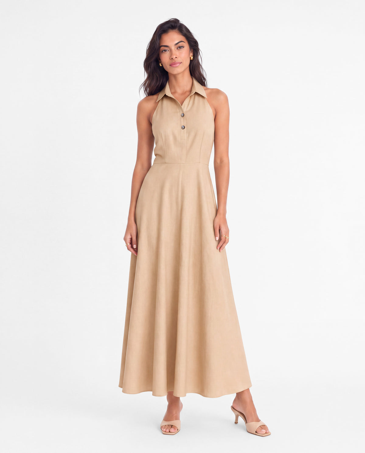 Mia Dress - Beige