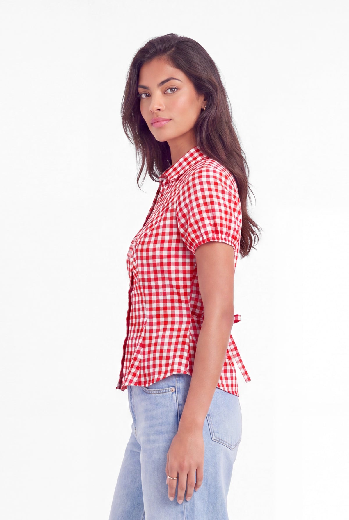 Curve Shirt - Red Check