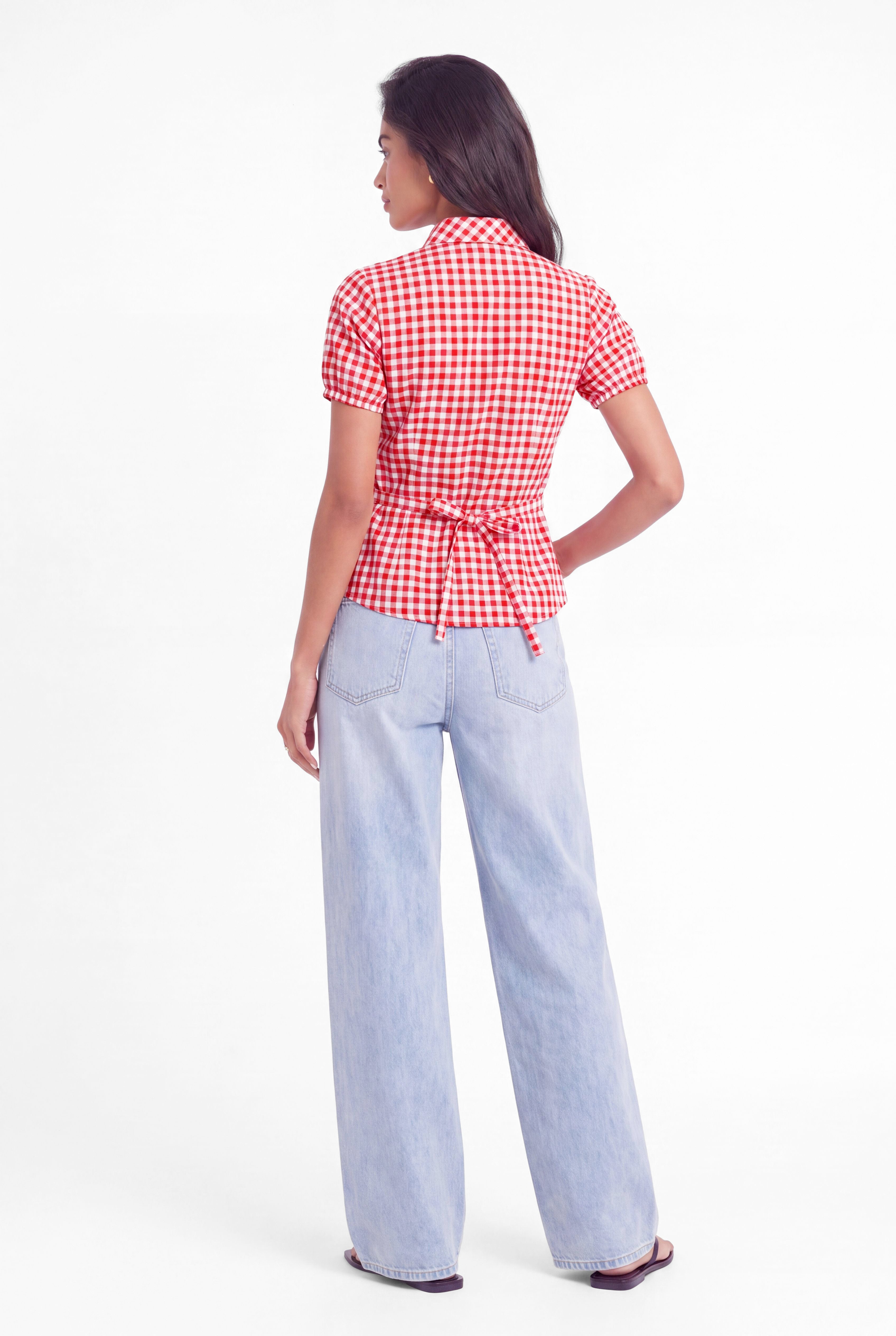 Curve Shirt - Red Check