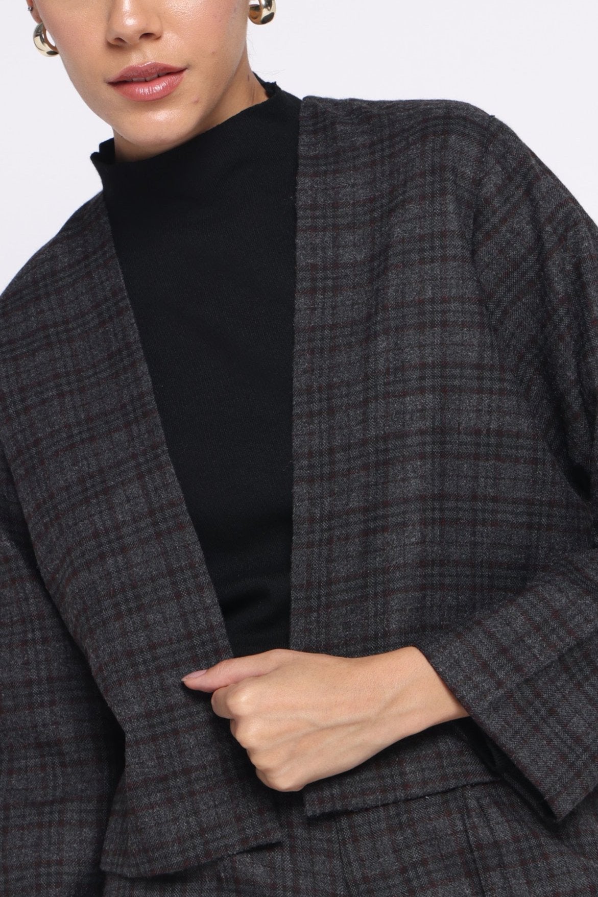 The Bae Jacket | Black Checkered