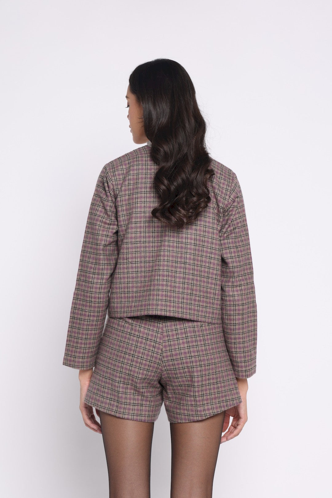 #Color_Purple Checkered