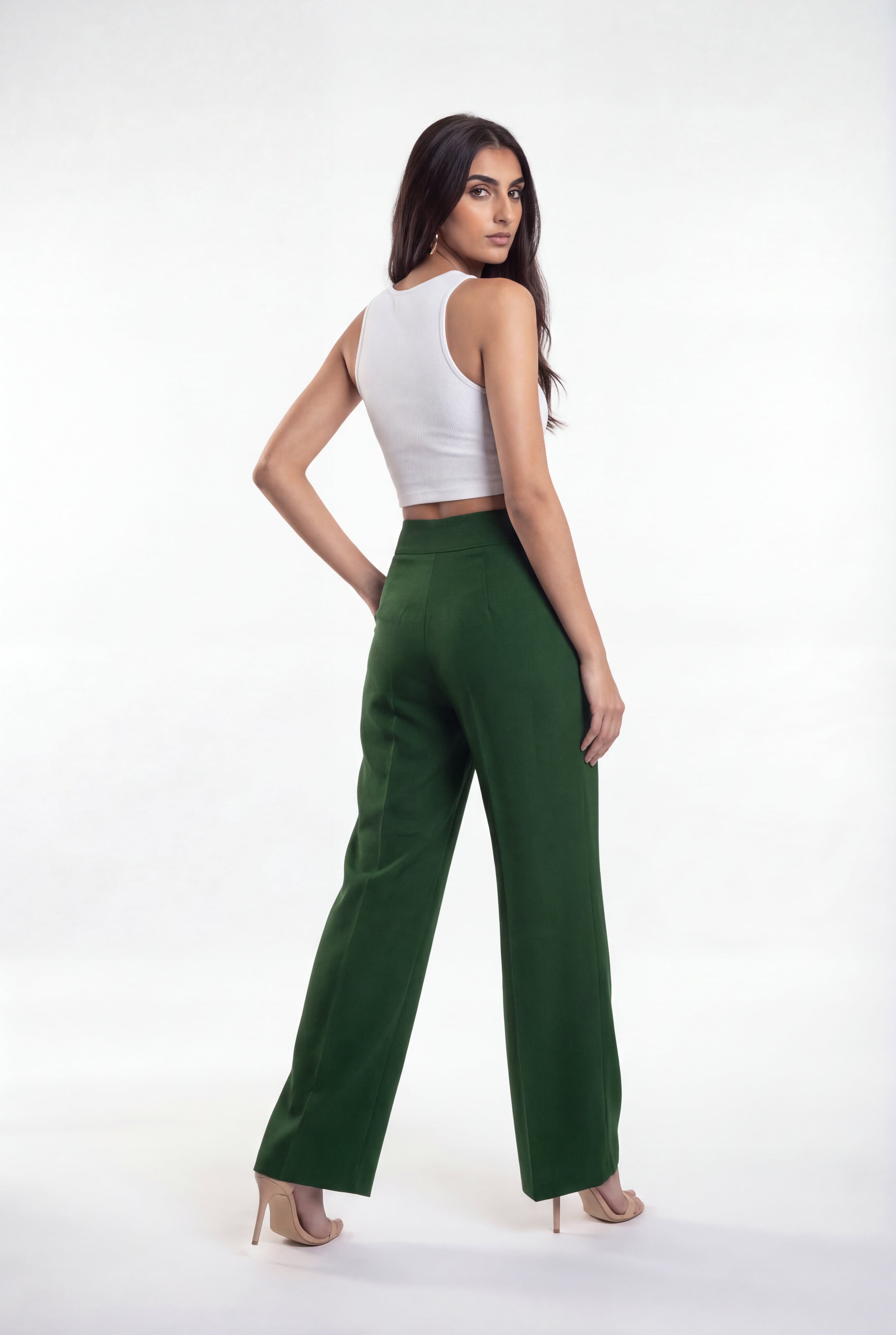 Flow Flat Waistband Pants - Jade