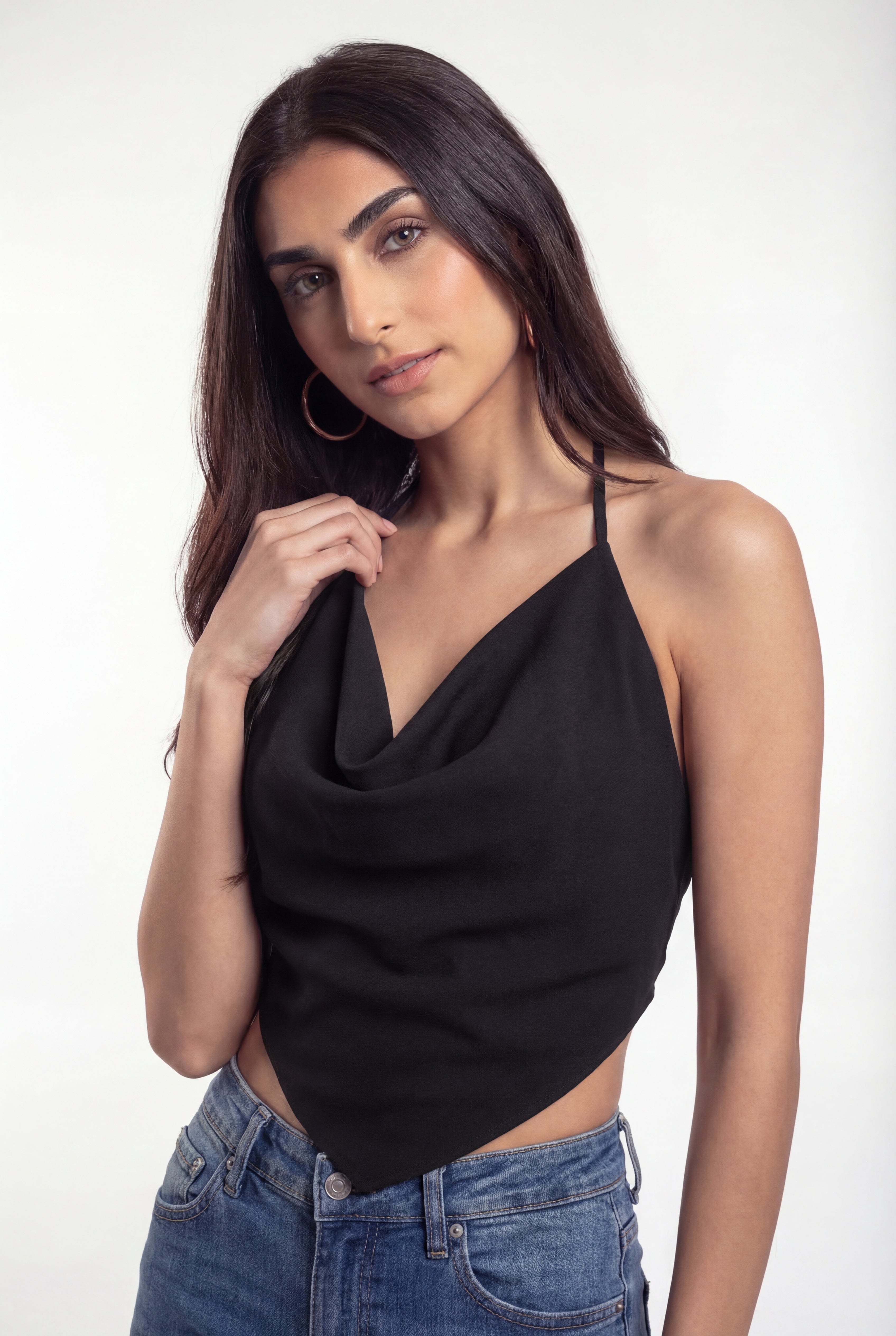 Sway Cowl Top - Onyx