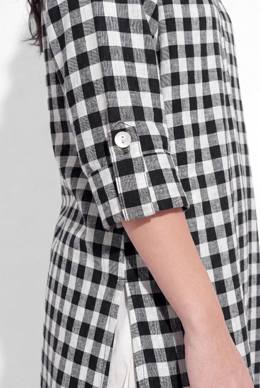 Mira Kurta Set - Black Check